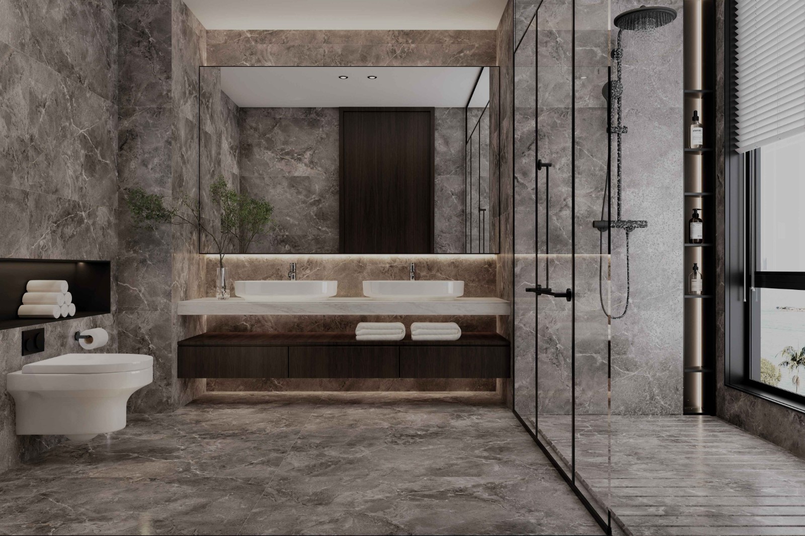 QPX612667-现代意式卫生间静态图1